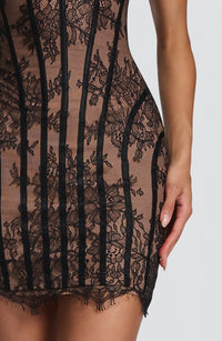 Ava Mini Dress - Black