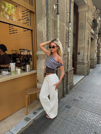 Lara top with dots
