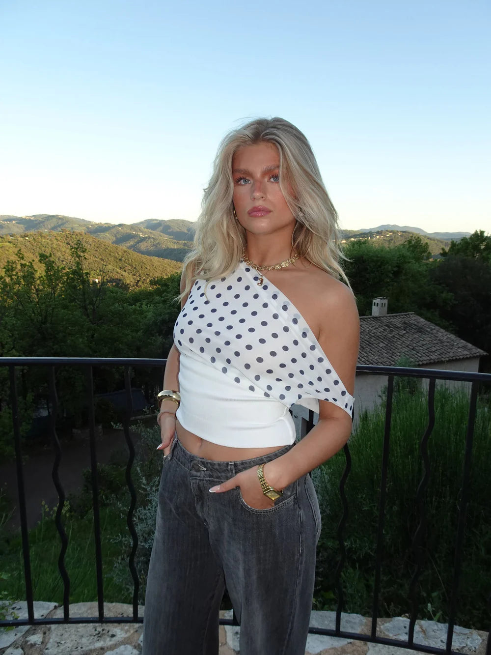 Zoe - Dotted Top