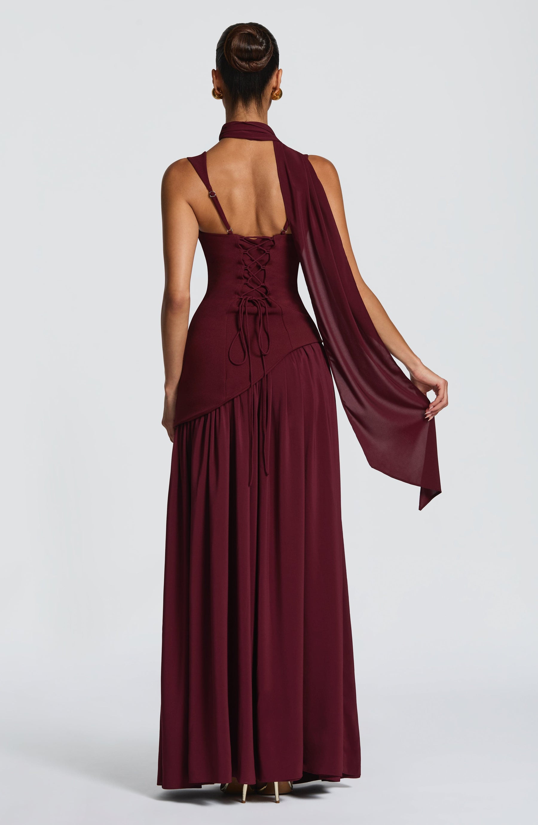 Jennie Maxi Dress - Cherry Lacquer