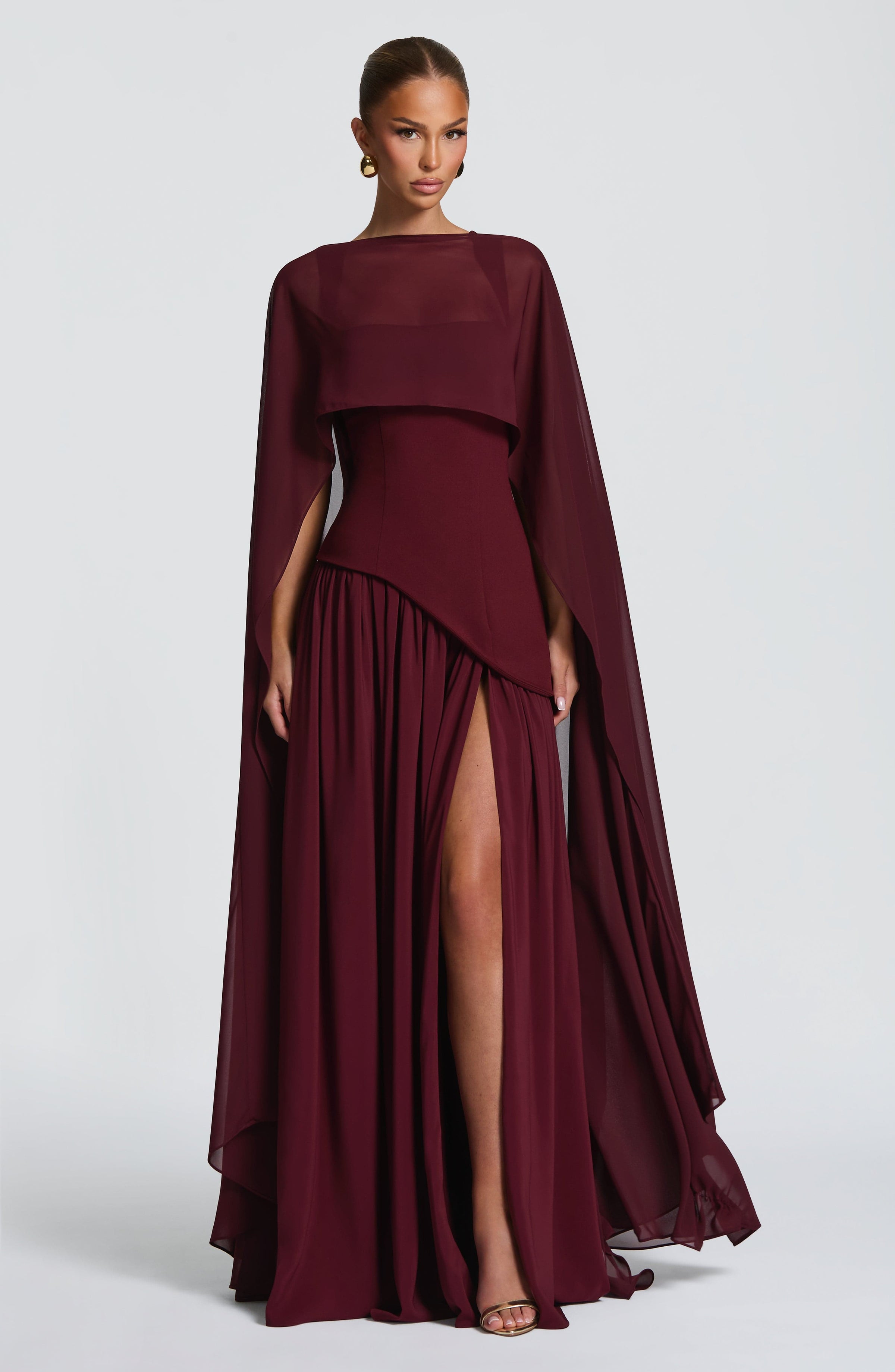 Jennie Maxi Dress - Cherry Lacquer