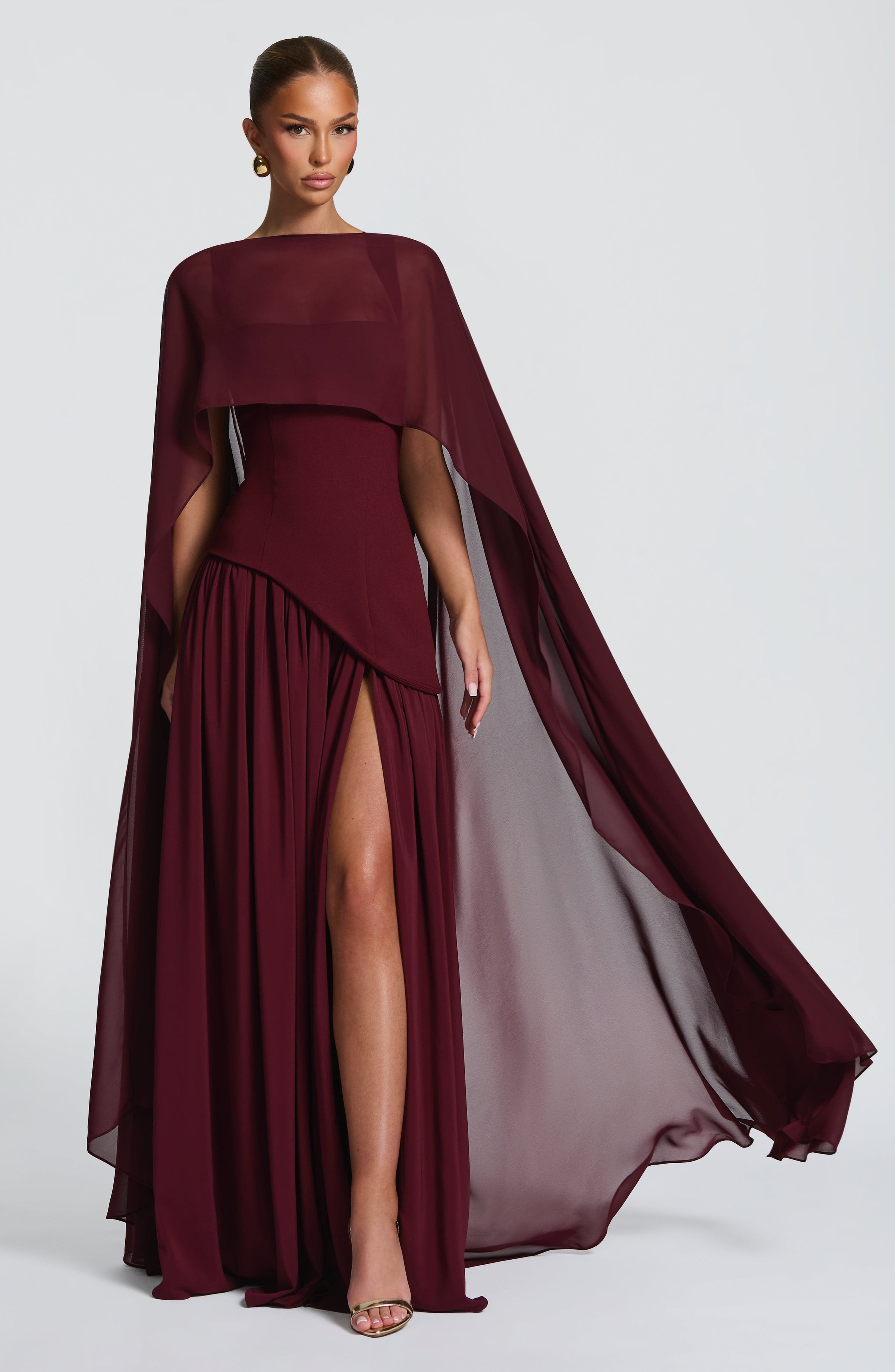 Jennie Maxi Dress - Cherry Lacquer