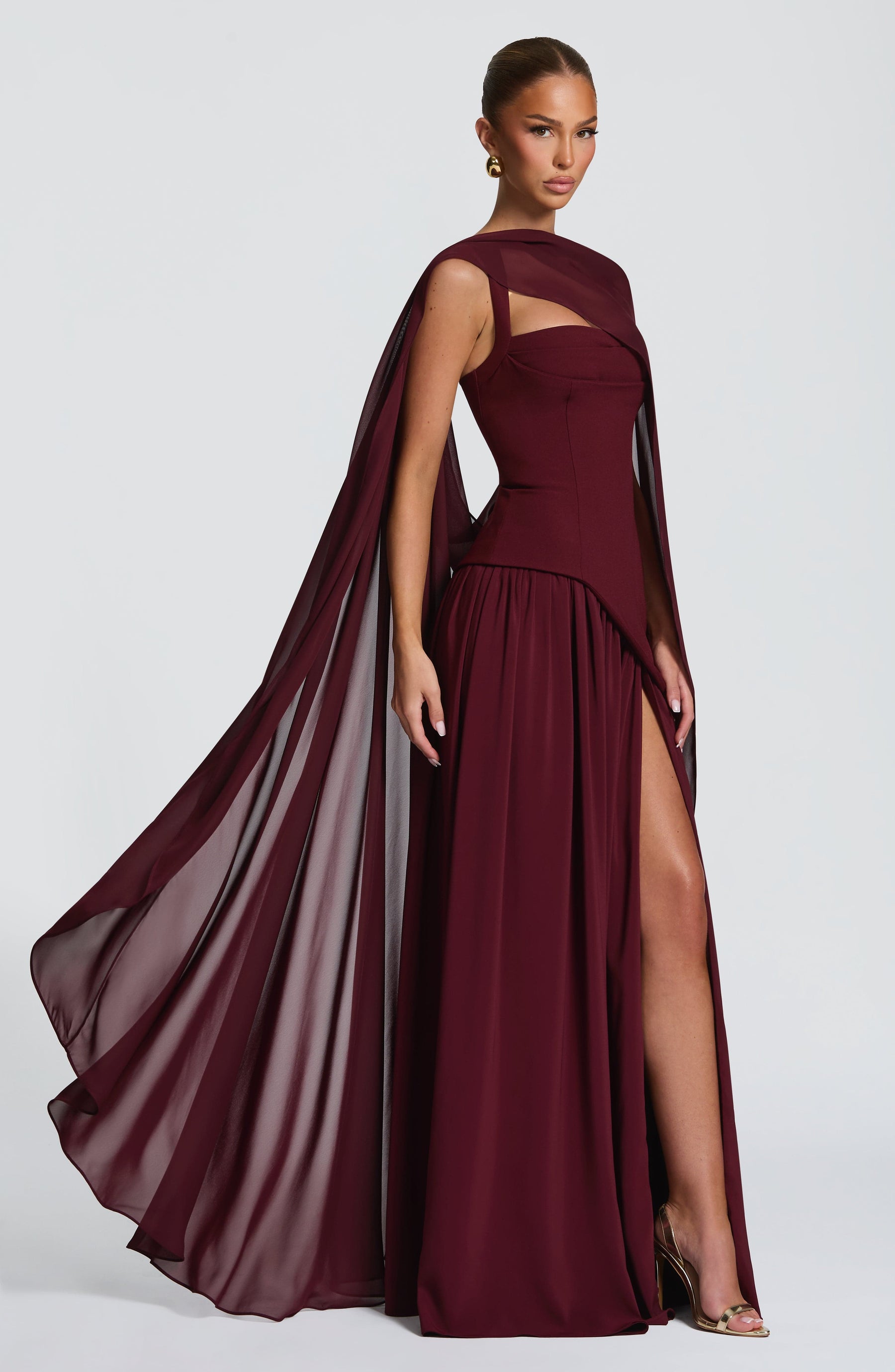 Jennie Maxi Dress - Cherry Lacquer