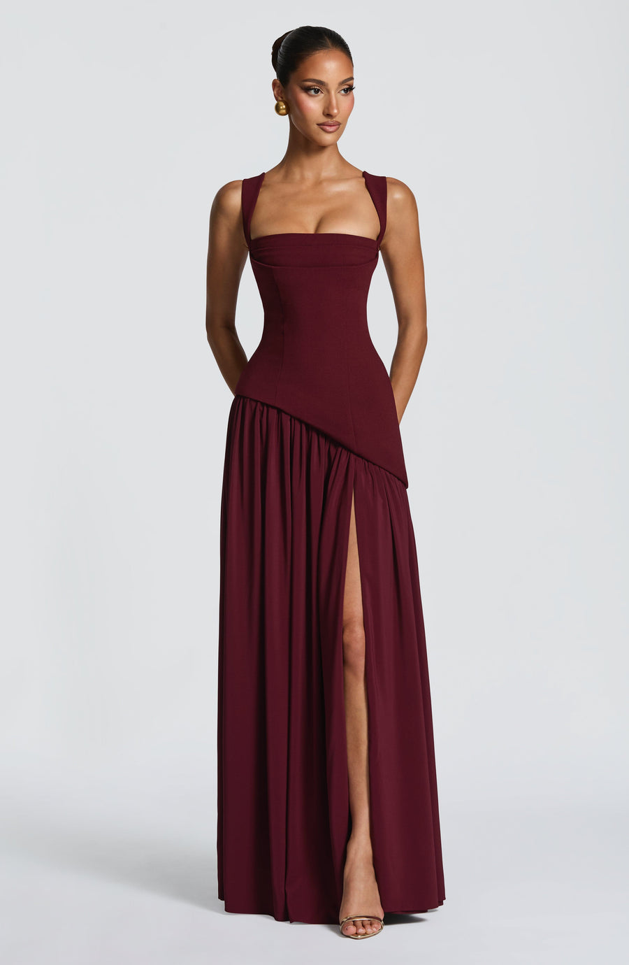Jennie Maxi Dress - Cherry Lacquer